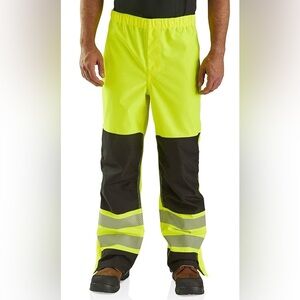 NWT Carhartt Mens High Visibility Class E Waterproof Pant
